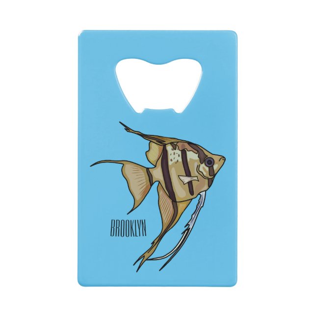 Abrebotellas De Tarjeta De Crédito Ilustracion personalizado de Angelfish (Anverso)