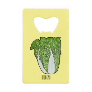 Abrebotellas De Tarjeta De Crédito Ilustracion personalizado de col chino