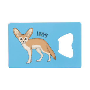 Abrebotellas De Tarjeta De Crédito Ilustracion personalizado de Fennec fox