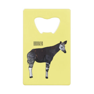 Abrebotellas De Tarjeta De Crédito Ilustracion personalizado de Okapi
