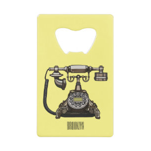 Abrebotellas De Tarjeta De Crédito Ilustracion personalizado de teléfono