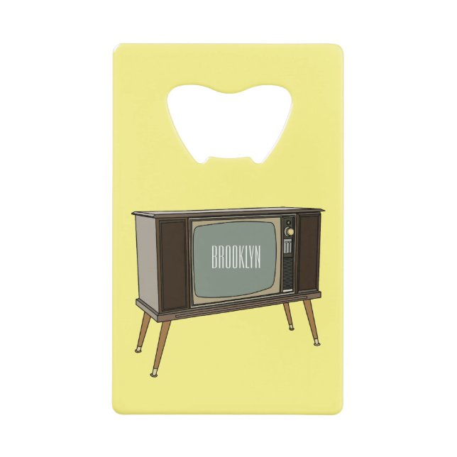 Abrebotellas De Tarjeta De Crédito Ilustracion personalizado de televisión (Anverso)