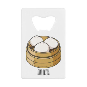 Abrebotellas De Tarjeta De Crédito Ilustracion personalizado Dim sum
