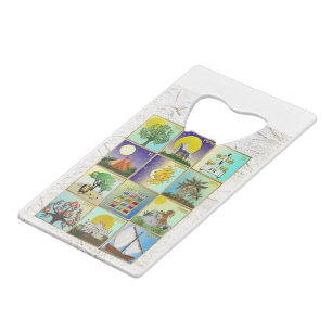 Abrebotellas De Tarjeta De Crédito Impresión de arte de Judaica 12 Tribus de Israel