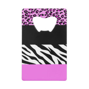 Abrebotellas De Tarjeta De Crédito Impresión de leopardo, impresión de cebra, impresi