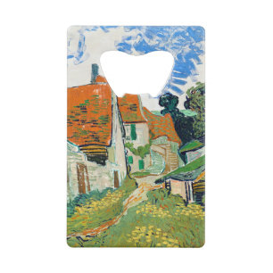 Abrebotellas De Tarjeta De Crédito Impresionismo en la calle Vincent Van Gogh en Auve