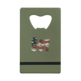 Abrebotellas De Tarjeta De Crédito Increíble unidad militar patriótica
