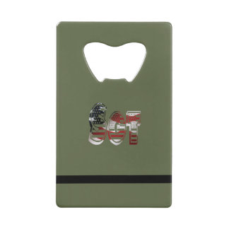 Abrebotellas De Tarjeta De Crédito Increíble unidad militar patriótica