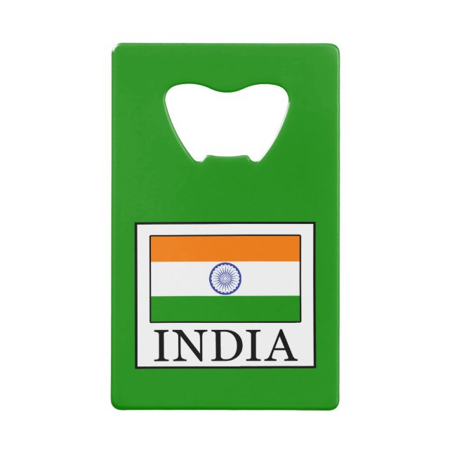 Abrebotellas De Tarjeta De Crédito India (Anverso)