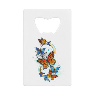 Abrebotellas De Tarjeta De Crédito Infinidad de Mariposas Monarca