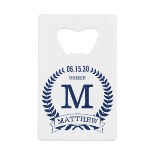 Abrebotellas De Tarjeta De Crédito Iniciales Usher