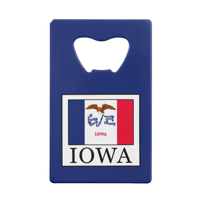 Abrebotellas De Tarjeta De Crédito Iowa (Anverso)