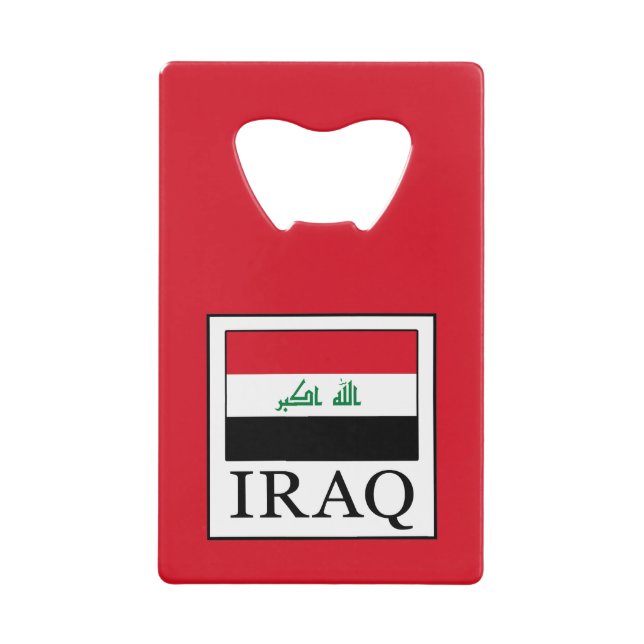 Abrebotellas De Tarjeta De Crédito Iraq (Anverso)