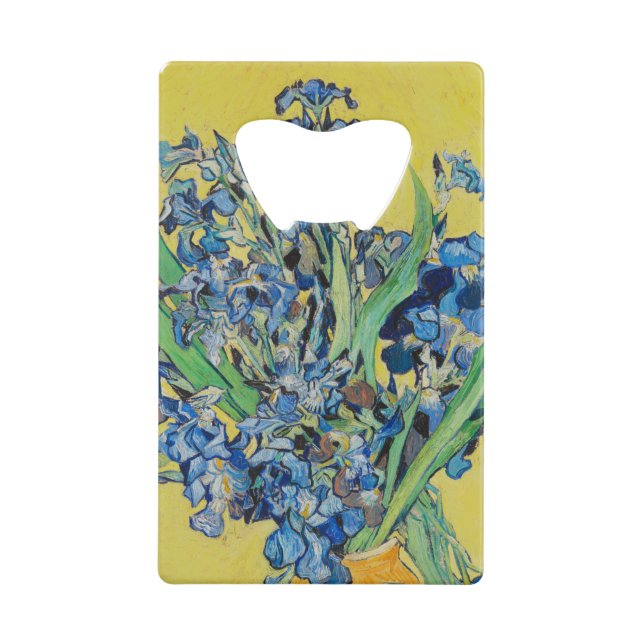 Abrebotellas De Tarjeta De Crédito Irises Vincent van Gogh (Anverso)