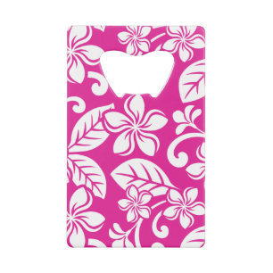 ABREBOTELLAS DE TARJETA DE CRÉDITO ISLAND PLUMERIA (ROPA CALIENTE)