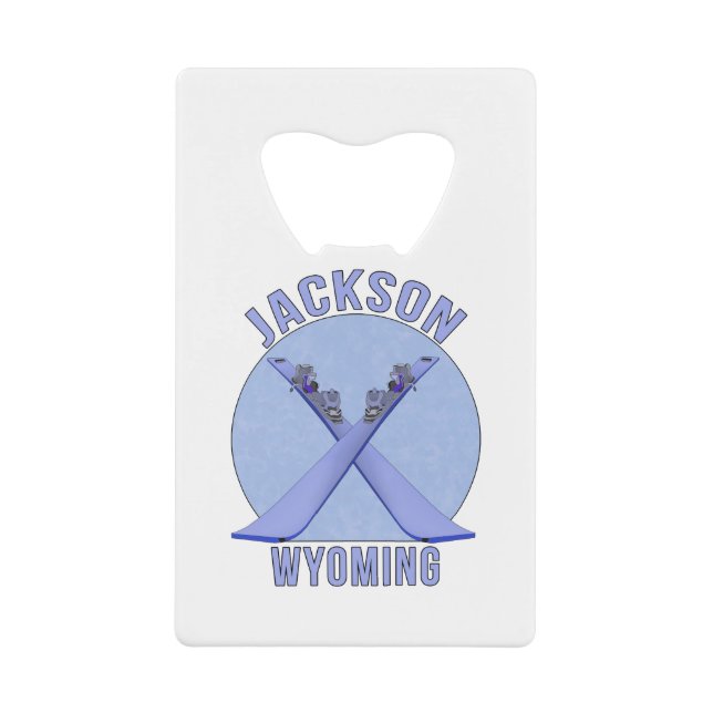 Abrebotellas De Tarjeta De Crédito Jackson, Wyoming (Anverso)