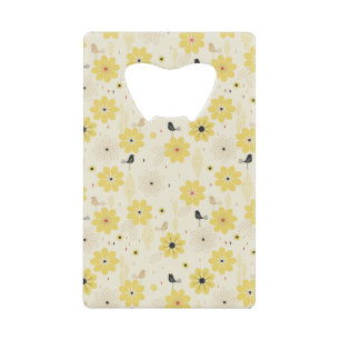 Abrebotellas De Tarjeta De Crédito Jardín del pájaro