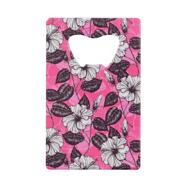 Abrebotellas De Tarjeta De Crédito Jardín Hibiscus 2 (Anverso)