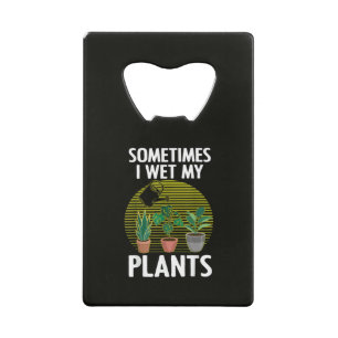 Abrebotellas De Tarjeta De Crédito Jardinería Bonita Para Hombres Mujeres Plantas Jar