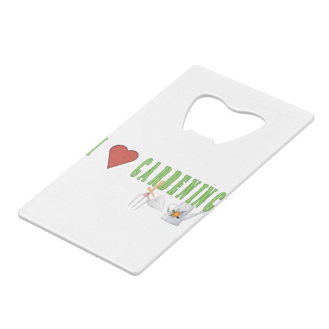 Abrebotellas De Tarjeta De Crédito Jardinería de amor (Ángulo frontal)