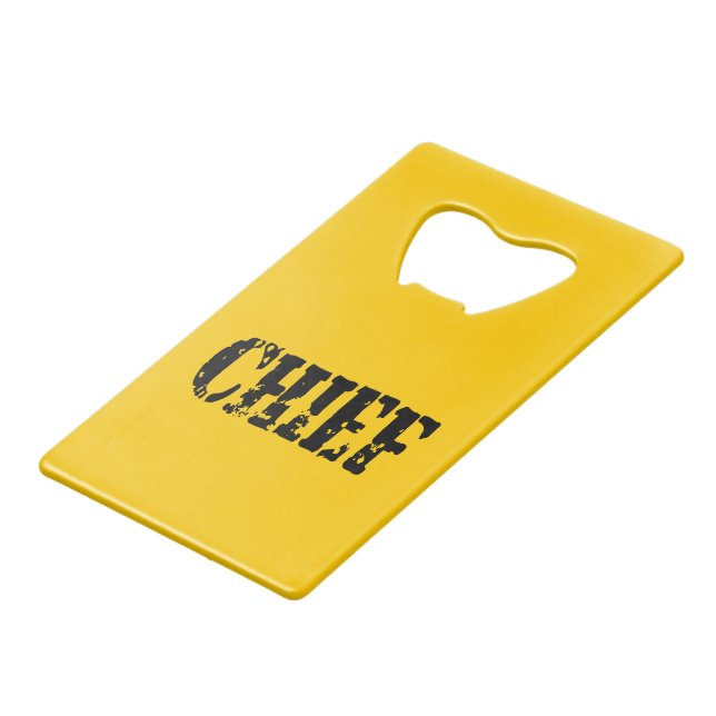 ABREBOTELLAS DE TARJETA DE CRÉDITO JEFE (Ángulo frontal)