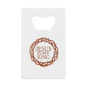 Abrebotellas De Tarjeta De Crédito Jesús es mi rey