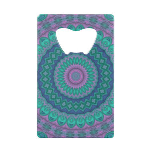 Abrebotellas De Tarjeta De Crédito Jewel Tone Mandala