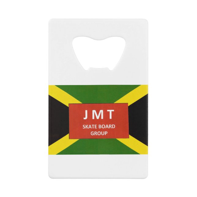 ABREBOTELLAS DE TARJETA DE CRÉDITO JMT SKATEBOARD GROUP MERCH (Anverso)