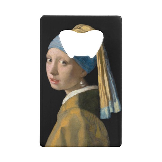 Abrebotellas De Tarjeta De Crédito Johannes Vermeer, Chica de Pearl Earring (Anverso)