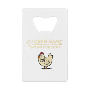 Abrebotellas De Tarjeta De Crédito Juego de Pollo No Mires Al Pollo Pollo Divertido