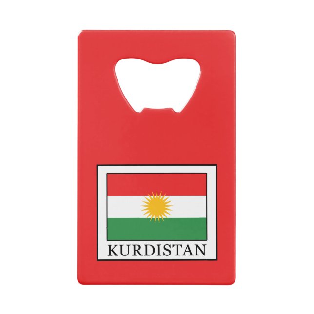 Abrebotellas De Tarjeta De Crédito Kurdistán (Anverso)