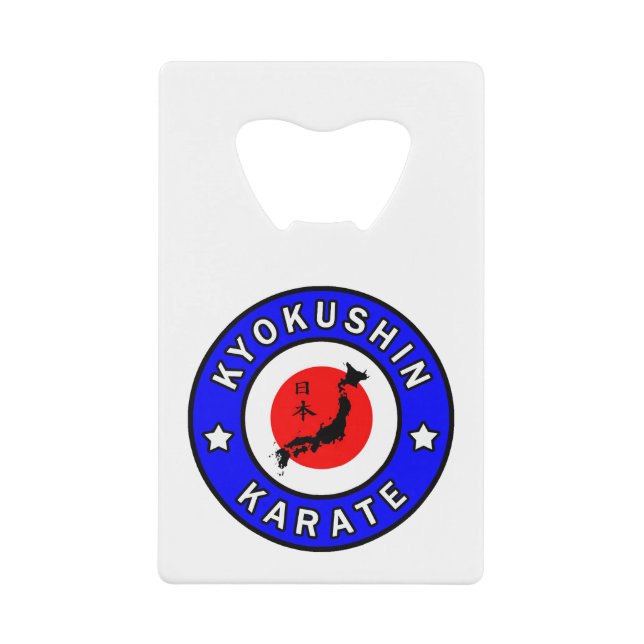 Abrebotellas De Tarjeta De Crédito Kyokushin Karate (Anverso)