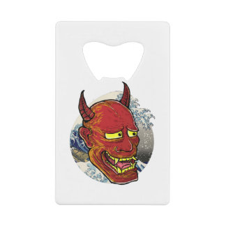 Abrebotellas De Tarjeta De Crédito La máscara japonesa Hannya