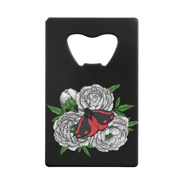 Abrebotellas De Tarjeta De Crédito La polilla del cinabrio (Reverso)