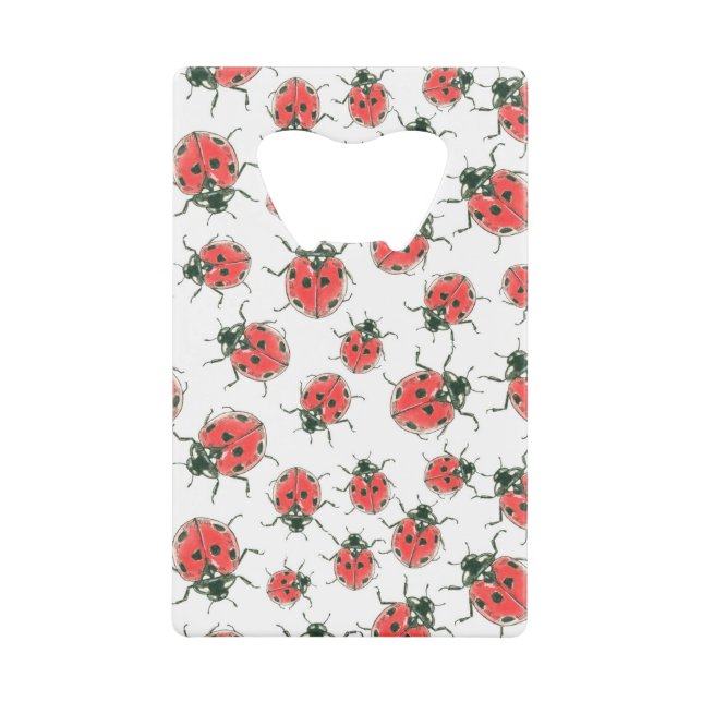 Abrebotellas De Tarjeta De Crédito Ladybugs (Anverso)