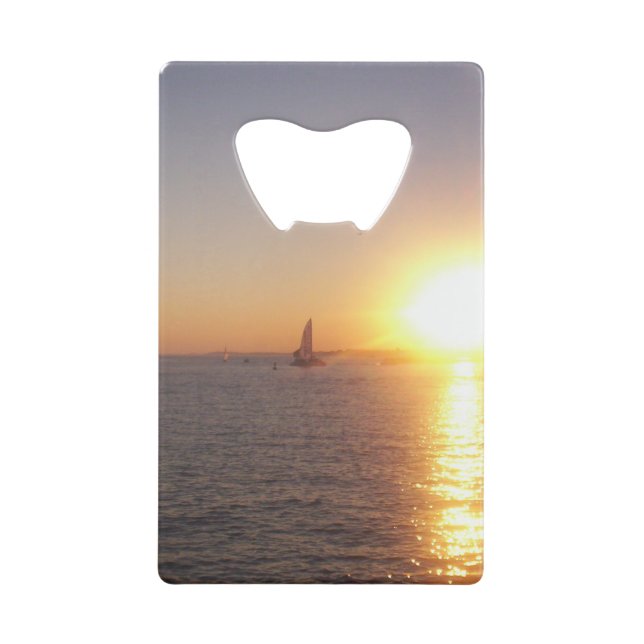 Abrebotellas De Tarjeta De Crédito Las impresiones del paseo marítimo (Anverso)