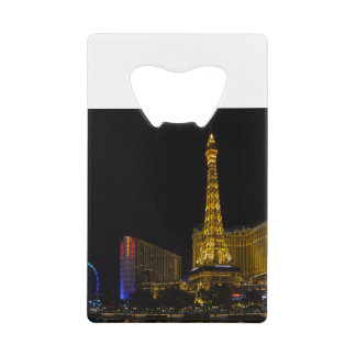 Abrebotellas De Tarjeta De Crédito Las Vegas de noche