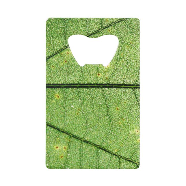Abrebotellas De Tarjeta De Crédito Leaf verde extremo (Anverso)