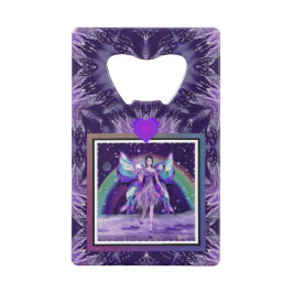 Abrebotellas De Tarjeta De Crédito Leche de lluvia púrpura