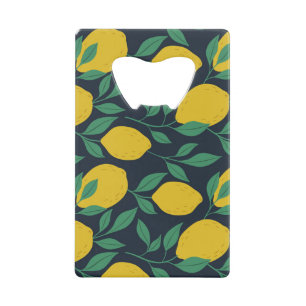 Abrebotellas De Tarjeta De Crédito Lemones coloridos: Vibrancia de mano.