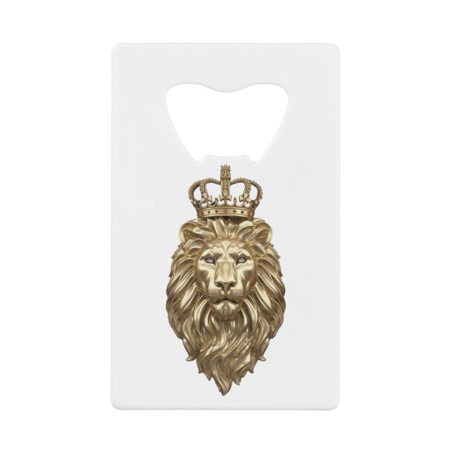Abrebotellas De Tarjeta De Crédito León majestuoso (Anverso)