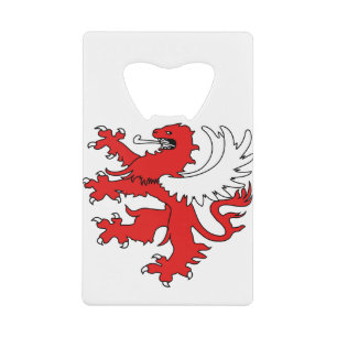 Abrebotellas De Tarjeta De Crédito León Wings Stand Símbolo poder Tonga Claw Rojo