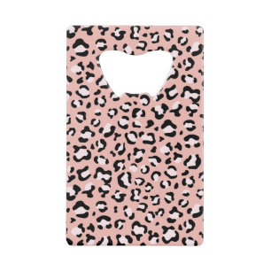 Abrebotellas De Tarjeta De Crédito Leopard Print, Leopard Spots, Pink Leopard