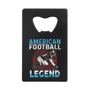 Abrebotellas De Tarjeta De Crédito Leyenda de Fútbol de Estados Unidos