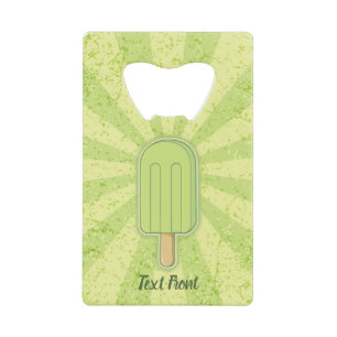 Abrebotellas De Tarjeta De Crédito Lime Ice Cream Stick