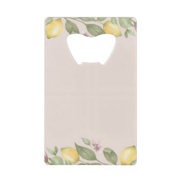 Abrebotellas De Tarjeta De Crédito Limón Rosa