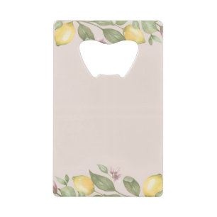 Abrebotellas De Tarjeta De Crédito Limón Rosa