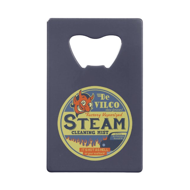 Abrebotellas De Tarjeta De Crédito Limpieza de vapor (Reverso)