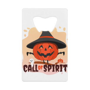 Abrebotellas De Tarjeta De Crédito Llamado de Espíritu de Halloween