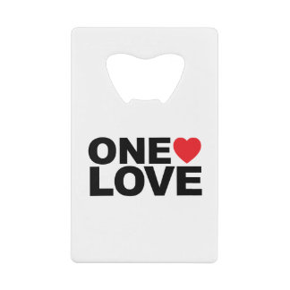 Abrebotellas De Tarjeta De Crédito Logo de OneLove
